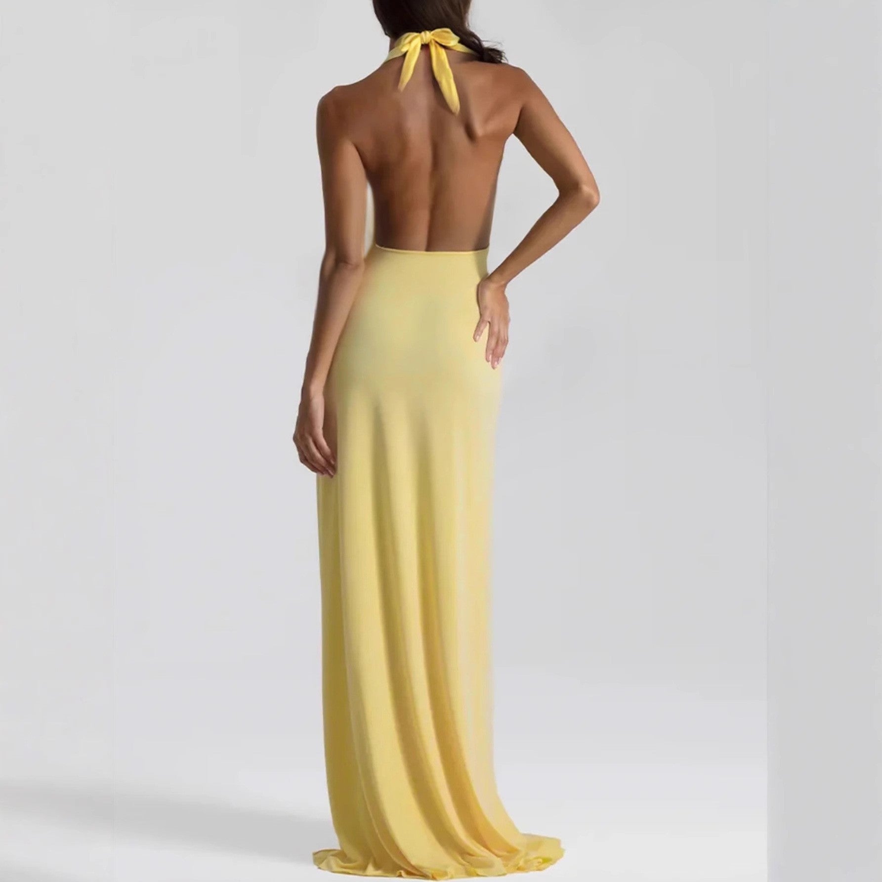 Women’s Elegant Solid Color Midi