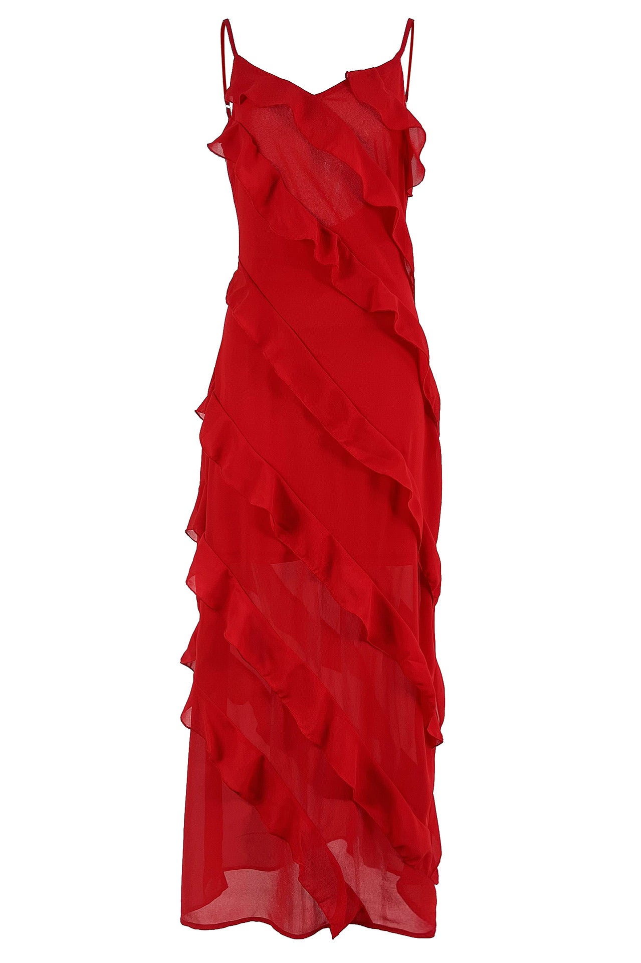 The FLEUR Whispering Chiffon Suspender Gown