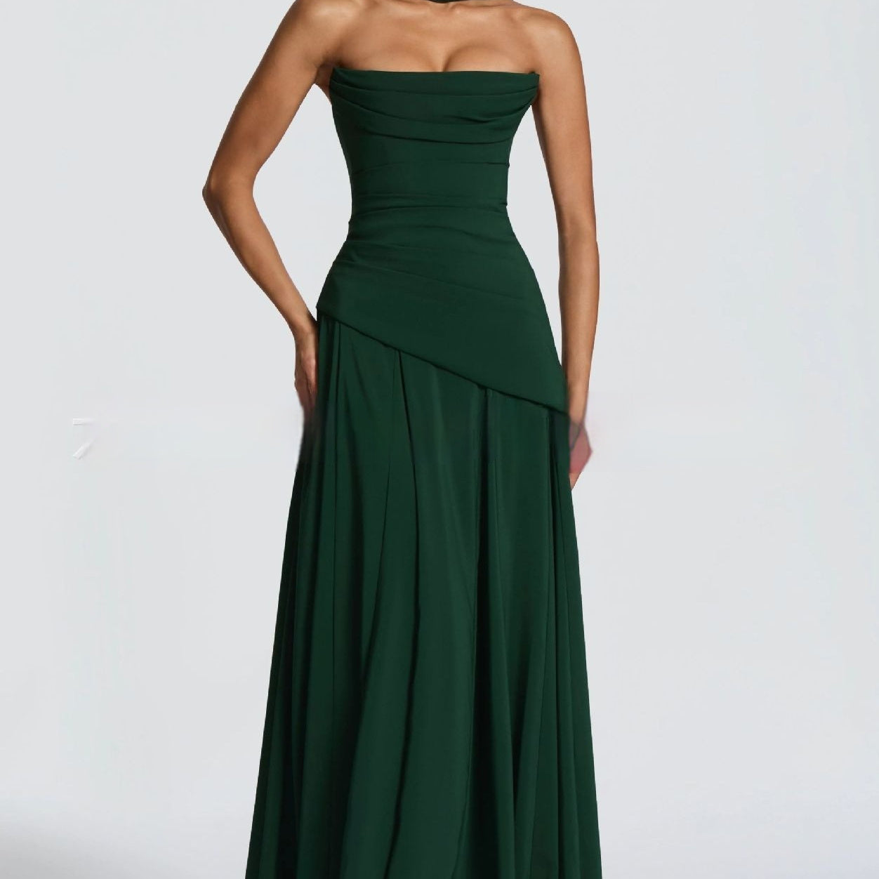 Women’s Solid-Color Tube Top Gown