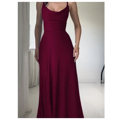 Sexy Slim Fit Collar Evening Gown