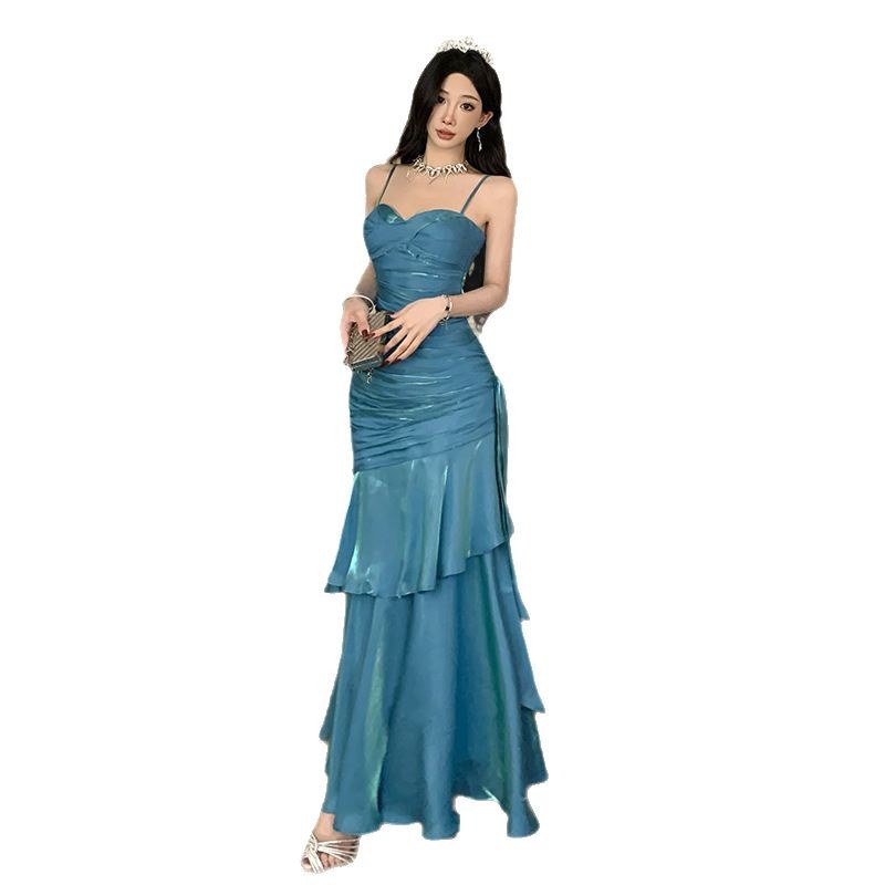 Women’s Spaghetti-Strap Mermaid Gown