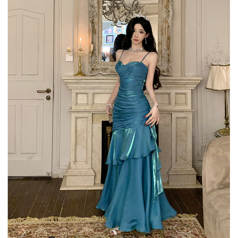 Women’s Spaghetti-Strap Mermaid Gown