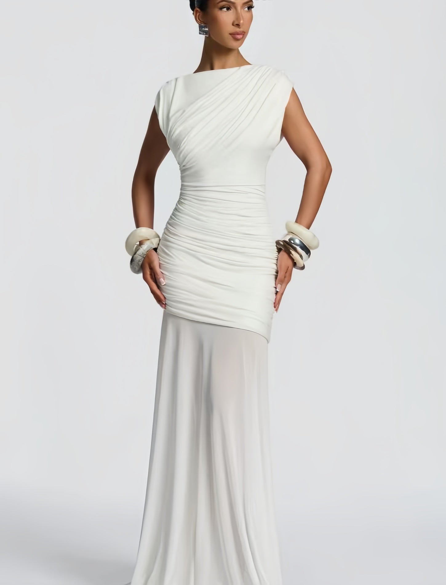 Sexy Irregular Hem Slim-Fit Dress