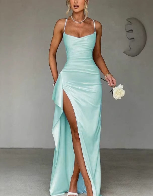 Off-Shoulder Shoulder Strap Maxi