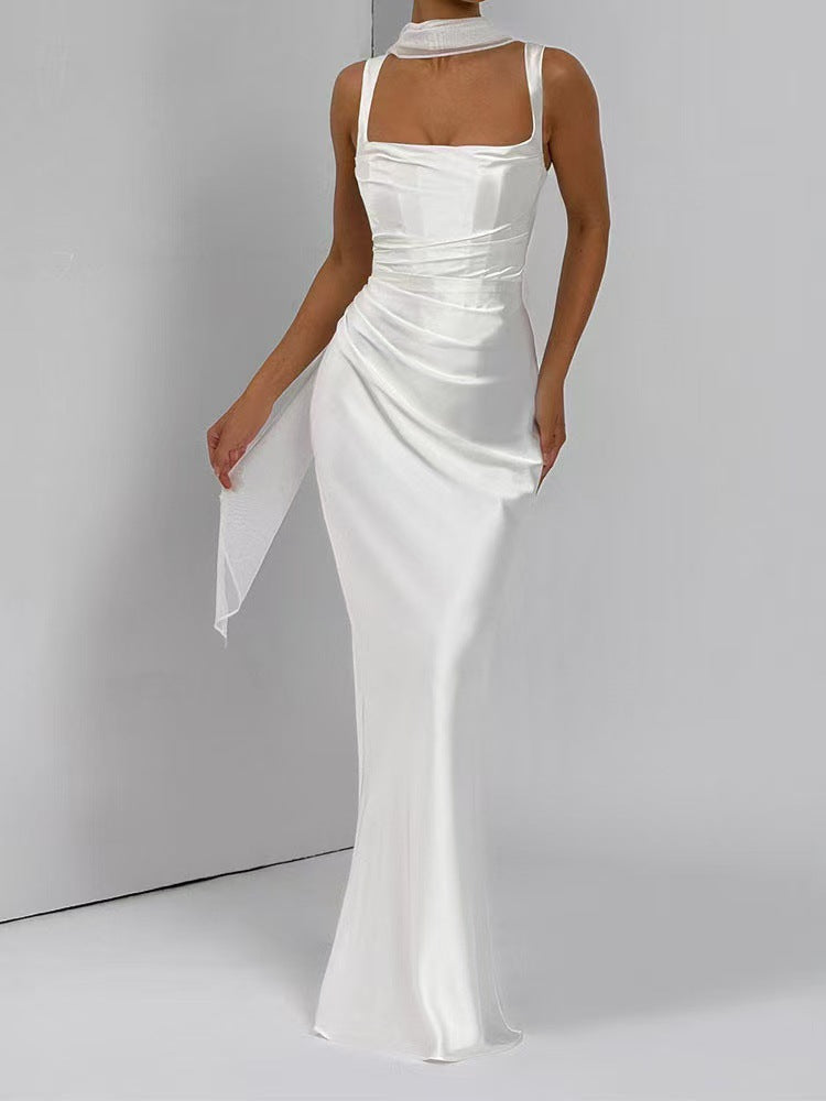 Sexy Slim Fit Solid Color Bodycon