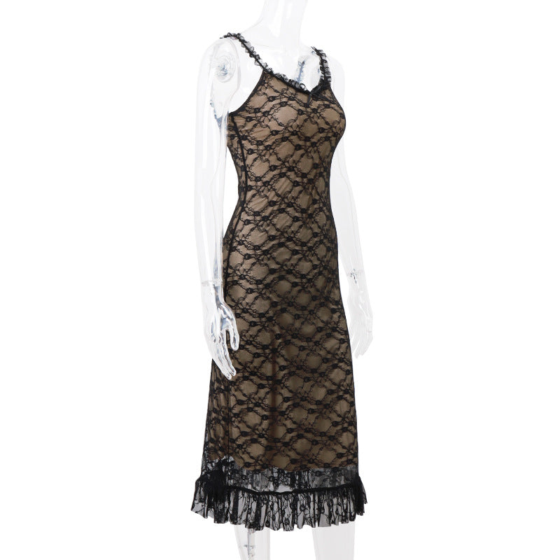 Women’s French Temperament Lace Dress