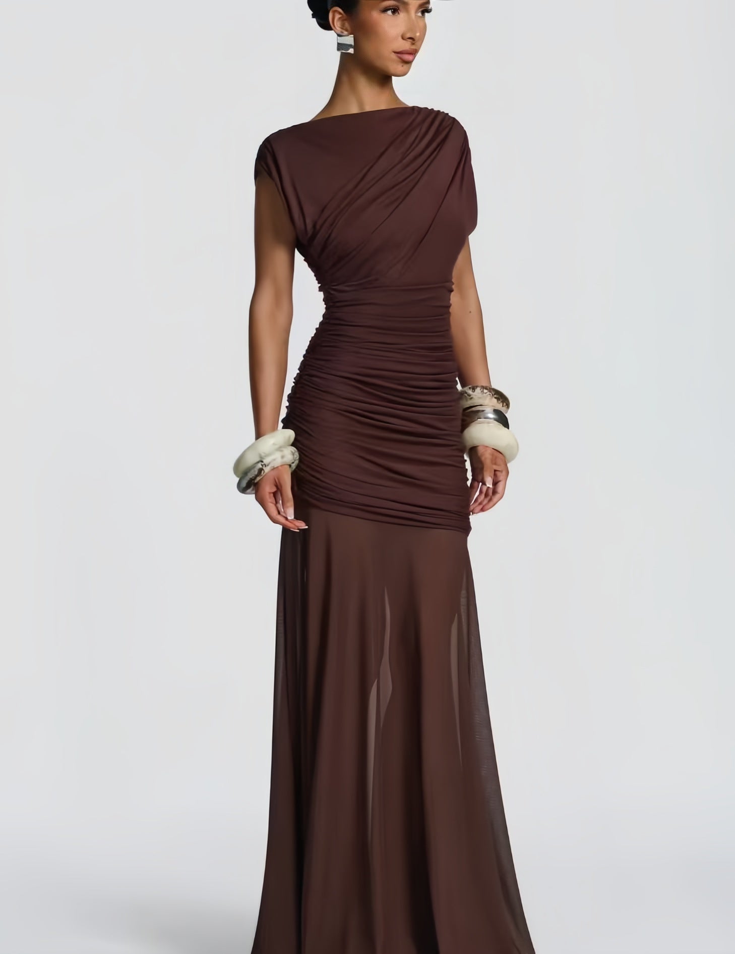 Sexy Irregular Hem Slim-Fit Dress
