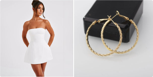 Women’s Solid Color Backless Tube Dress