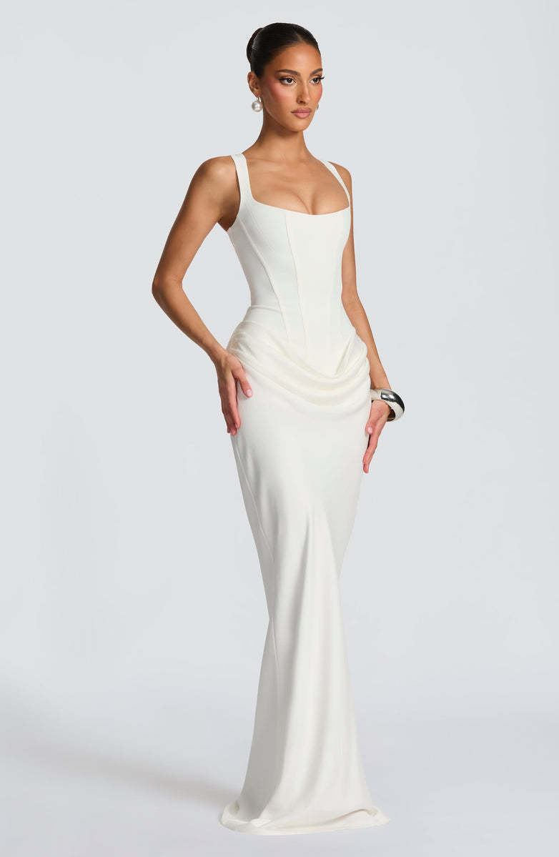 Strapless Sleeveless Sheath Maxi