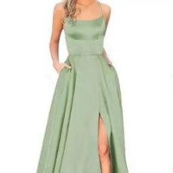 Women’s Shoulder-Hollow Slimming Long Bridesmaid