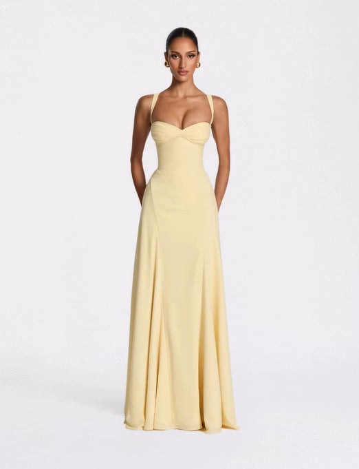 Women’s Asymmetrical Strap Gown
