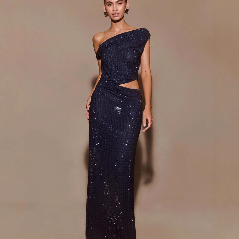 Sexy Waist-Leaking Slim Dress