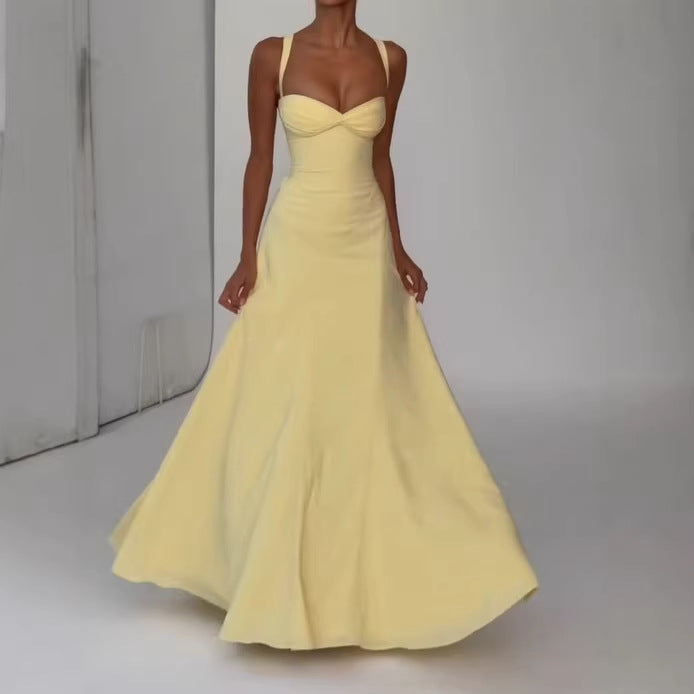 Women’s Asymmetrical Strap Gown