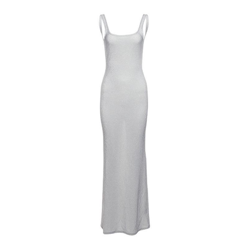 Sequined Sling Slim Dress