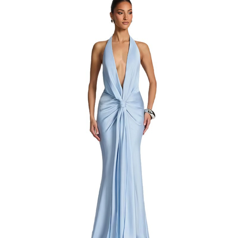 Sexy Waist Cinch Evening Dress