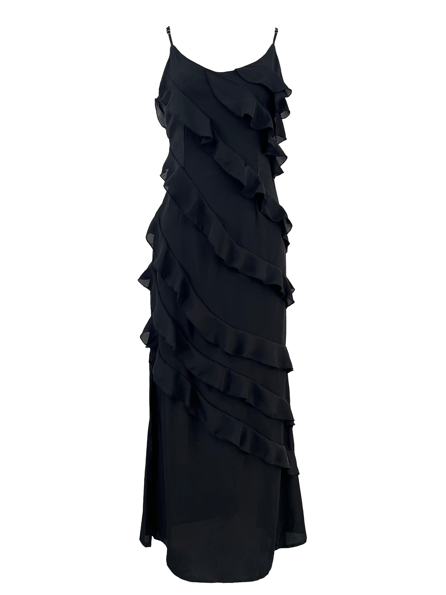 The FLEUR Whispering Chiffon Suspender Gown