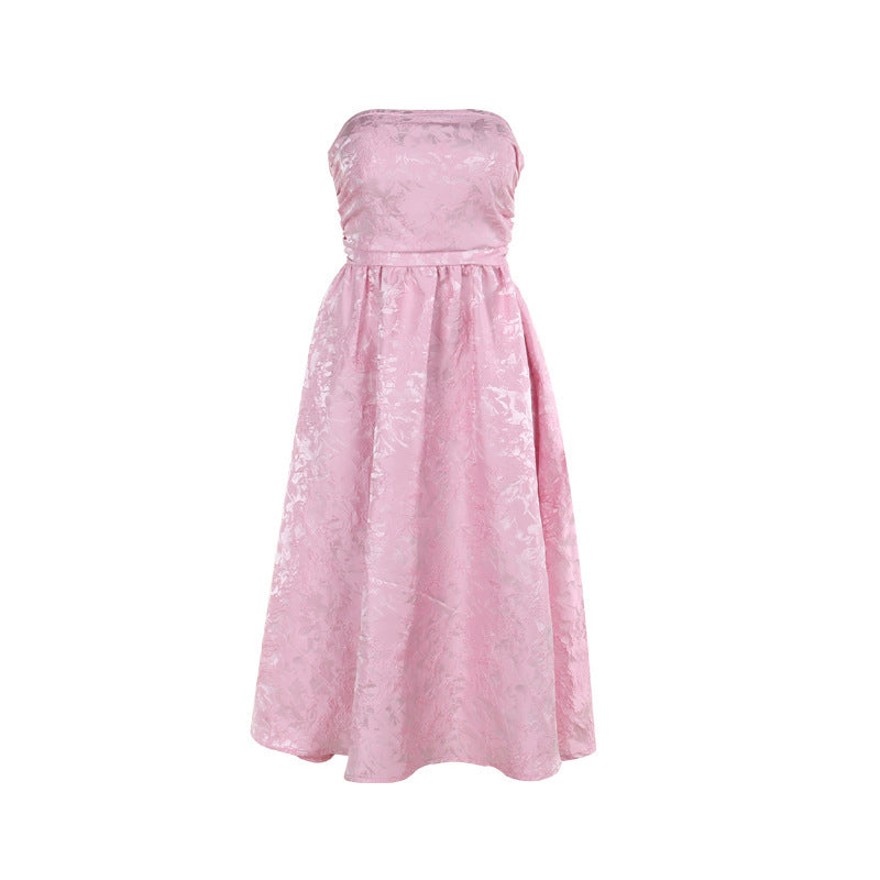 Women’s Jacquard Satin Tube Dress