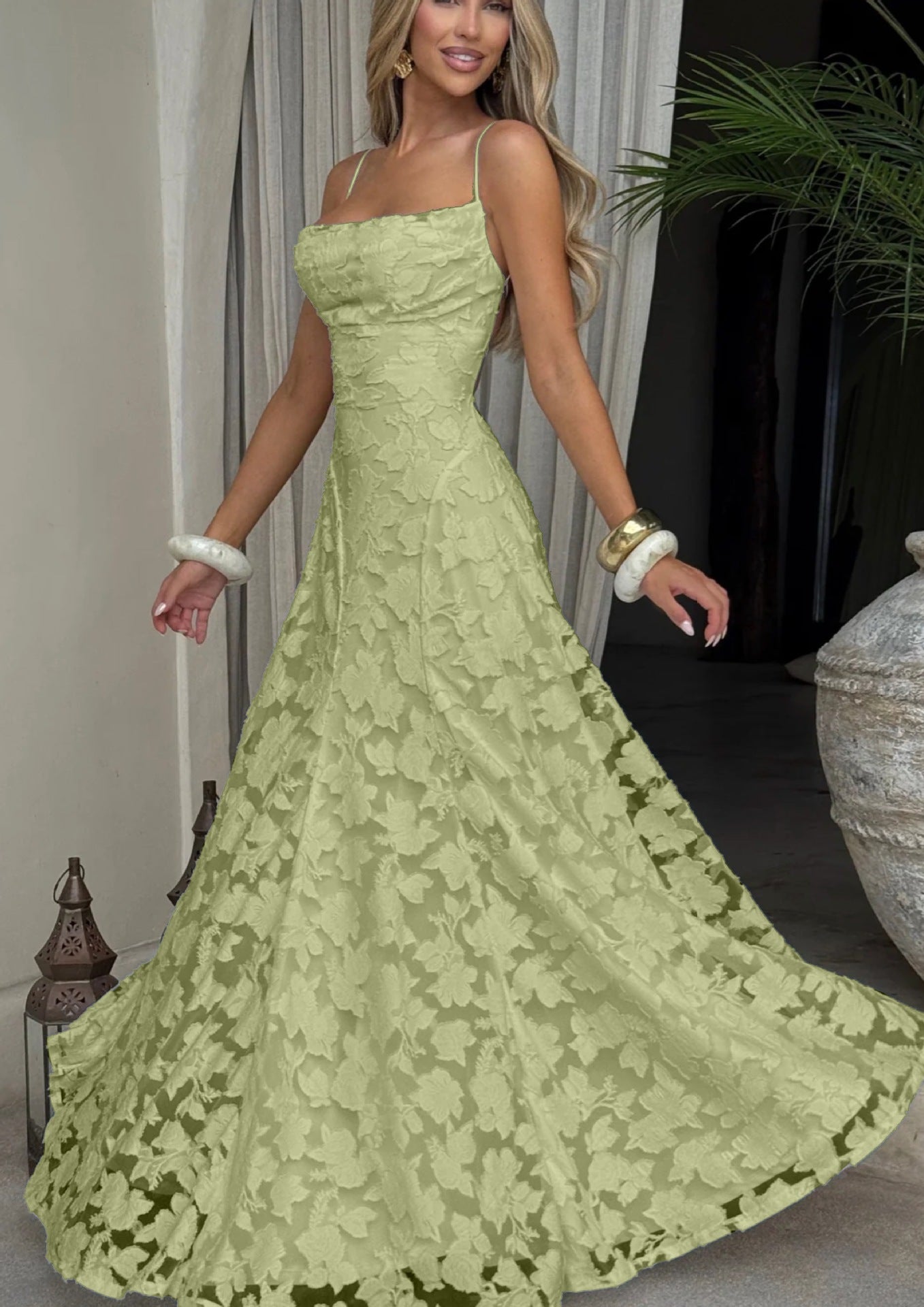 "SERAPHINA" Ethereal Chiffon Sling Maxi