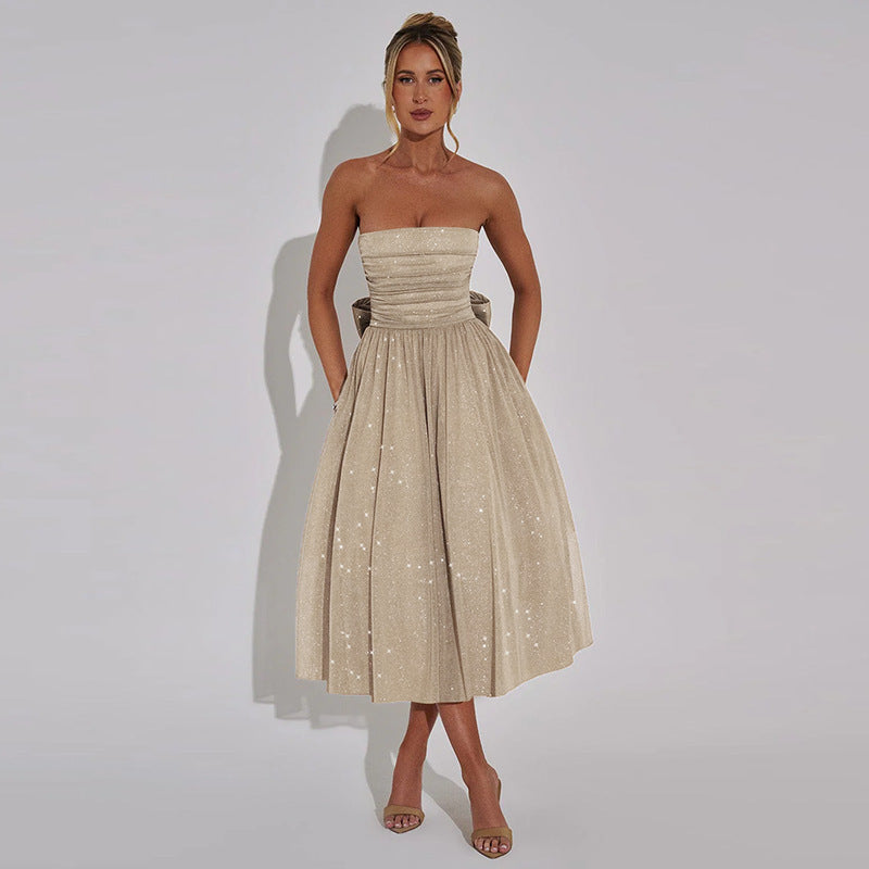 Sweet & Spicy Off-Shoulder Tube Dress