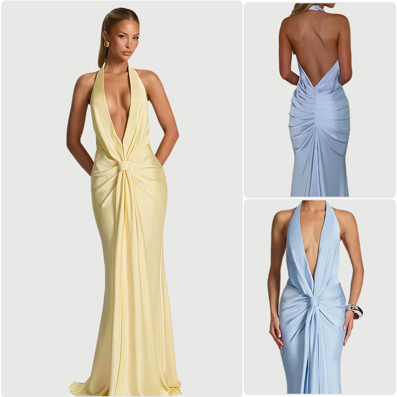 Sexy Waist Cinch Evening Dress