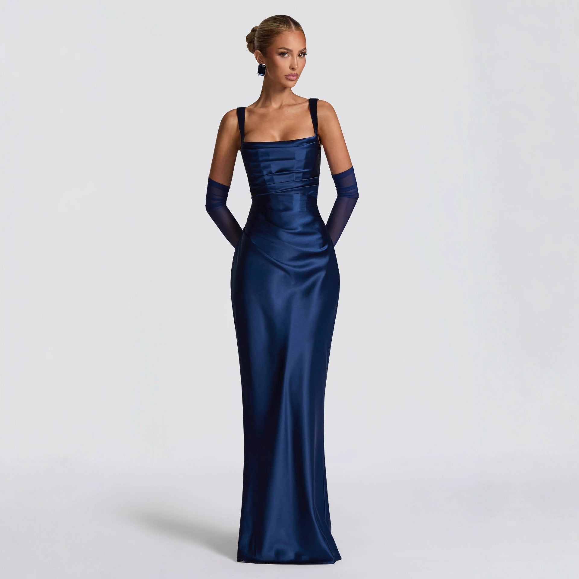 Sexy Slim Fit Solid Color Bodycon