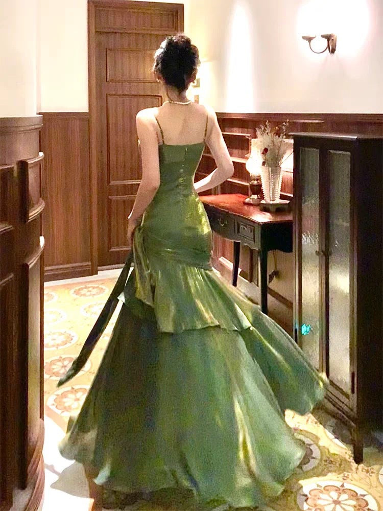 Women’s Spaghetti-Strap Mermaid Gown