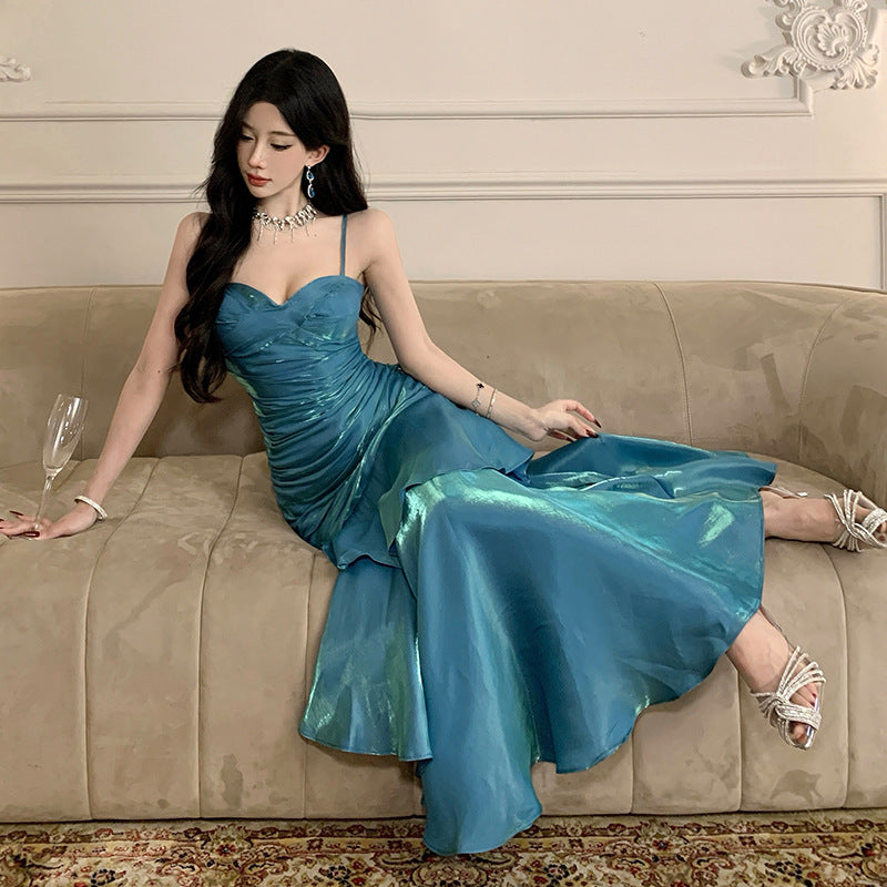 Women’s Spaghetti-Strap Mermaid Gown