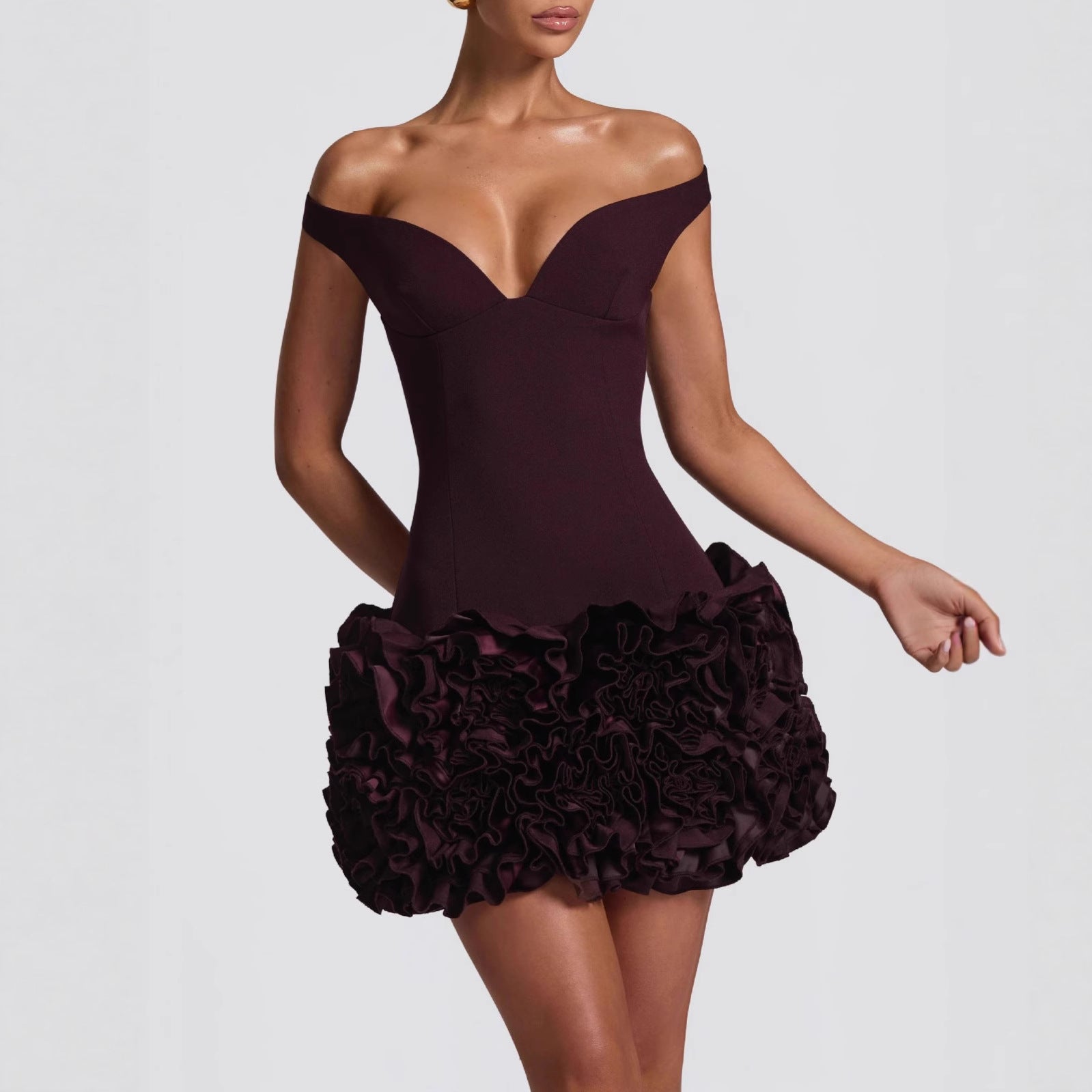 Fitted Strapless Mini Dress