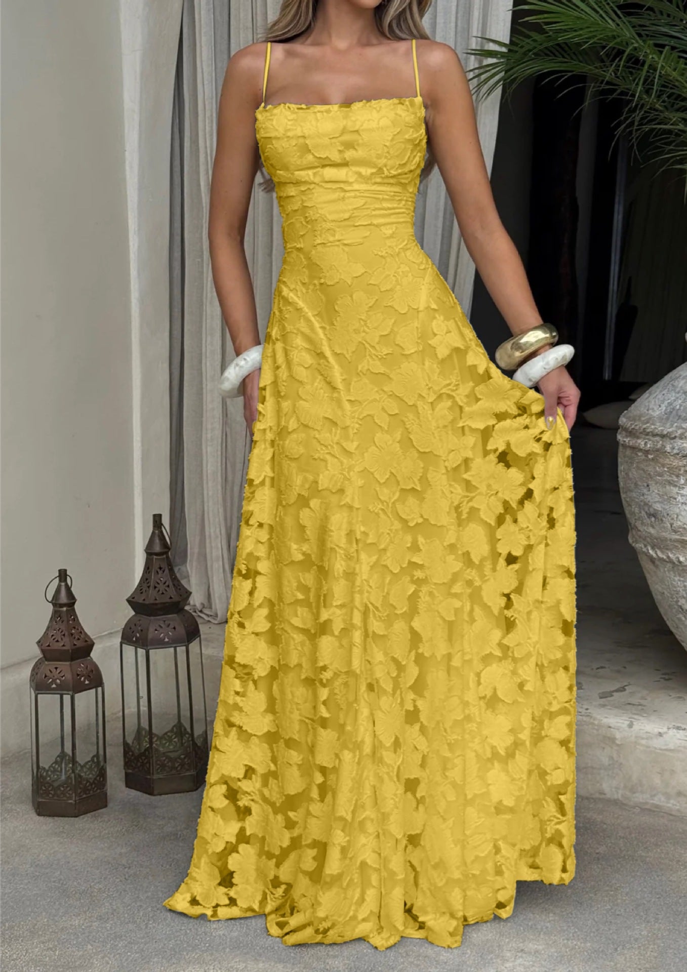 "SERAPHINA" Ethereal Chiffon Sling Maxi