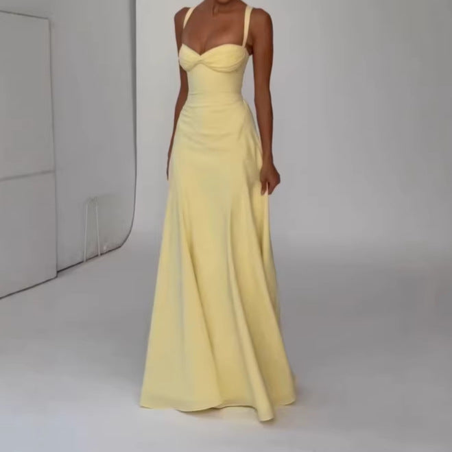 Women’s Asymmetrical Strap Gown