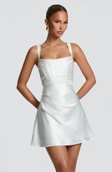 Elegant Form-Fitting Solid Slip Dress