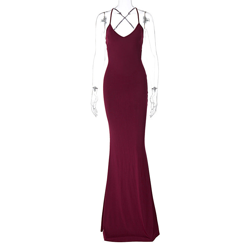 Sexy Pleated Slim-Fit Party Dress