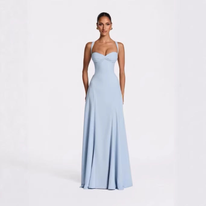 Women’s Asymmetrical Strap Gown