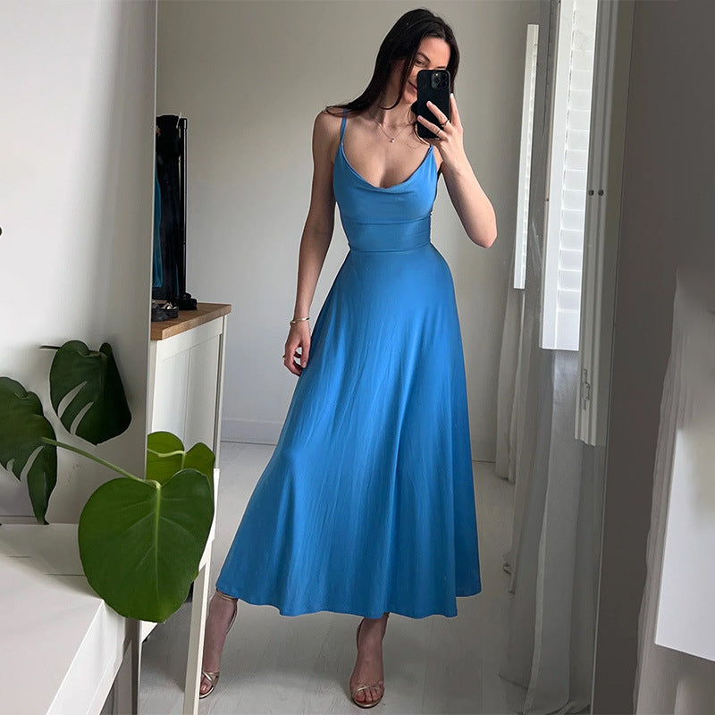 Sexy Slim Fit Collar Evening Gown