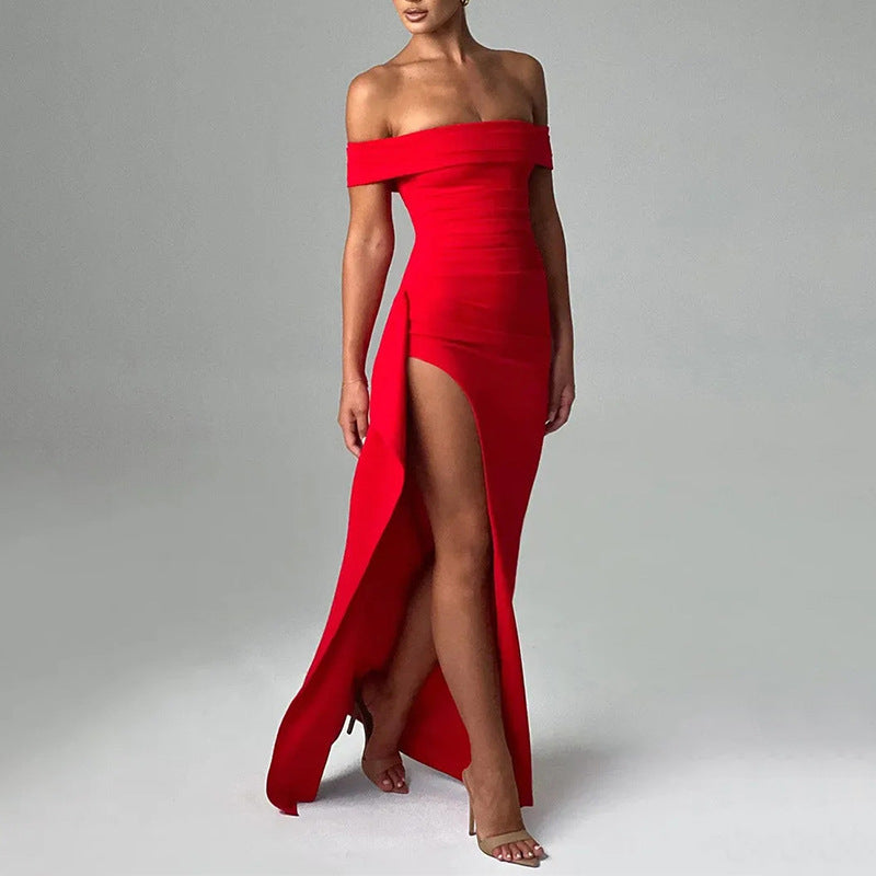Women’s Temperament Sleeveless Split Dress