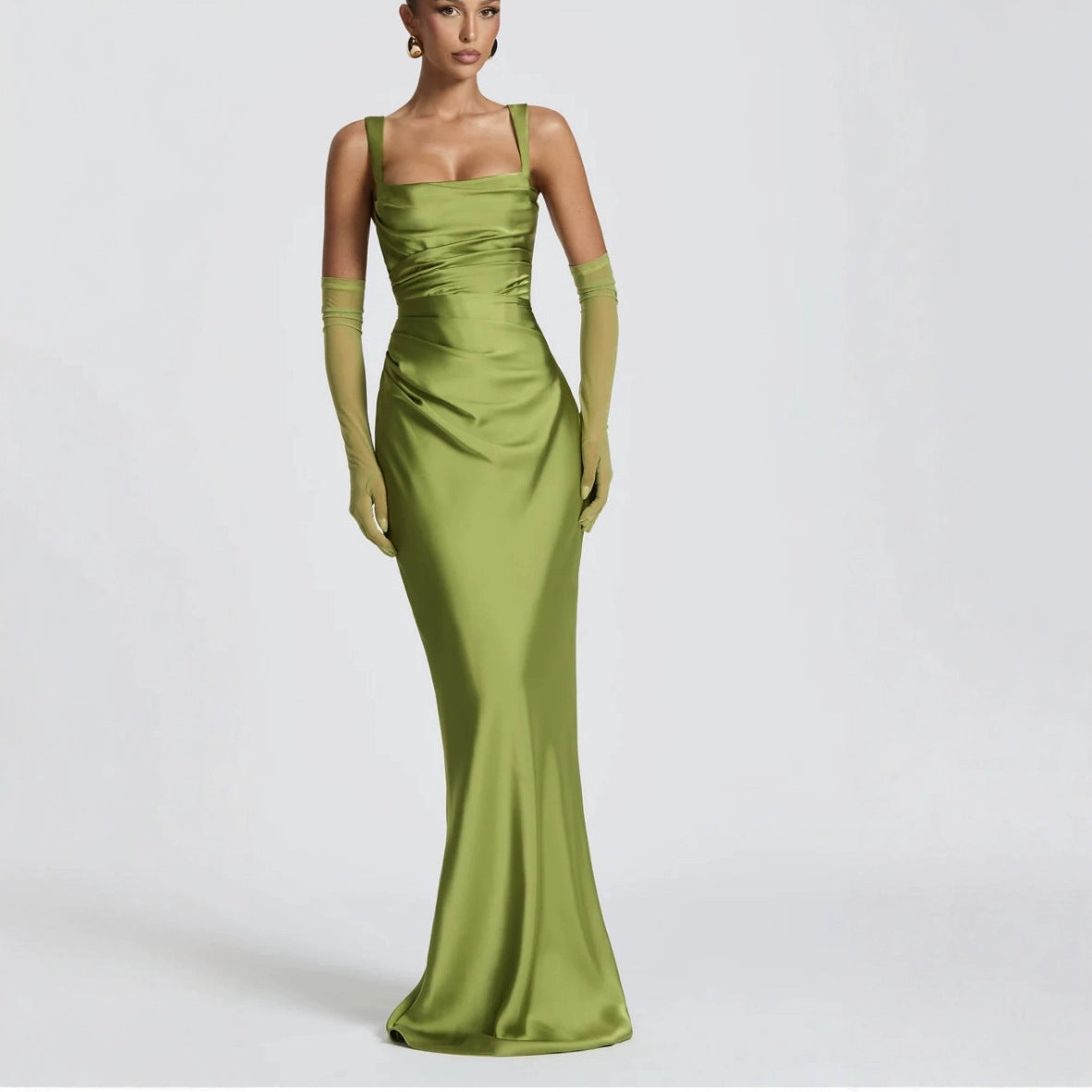 Sexy Slim Fit Solid Color Bodycon