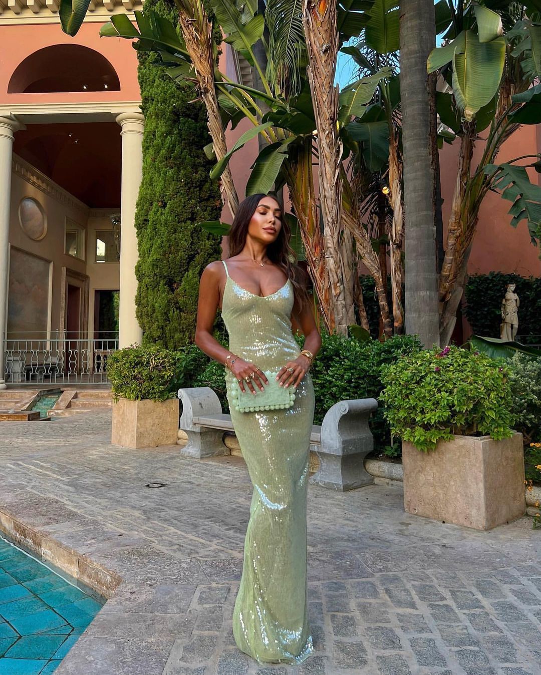 Women’s Sequin Backless Formal Gown