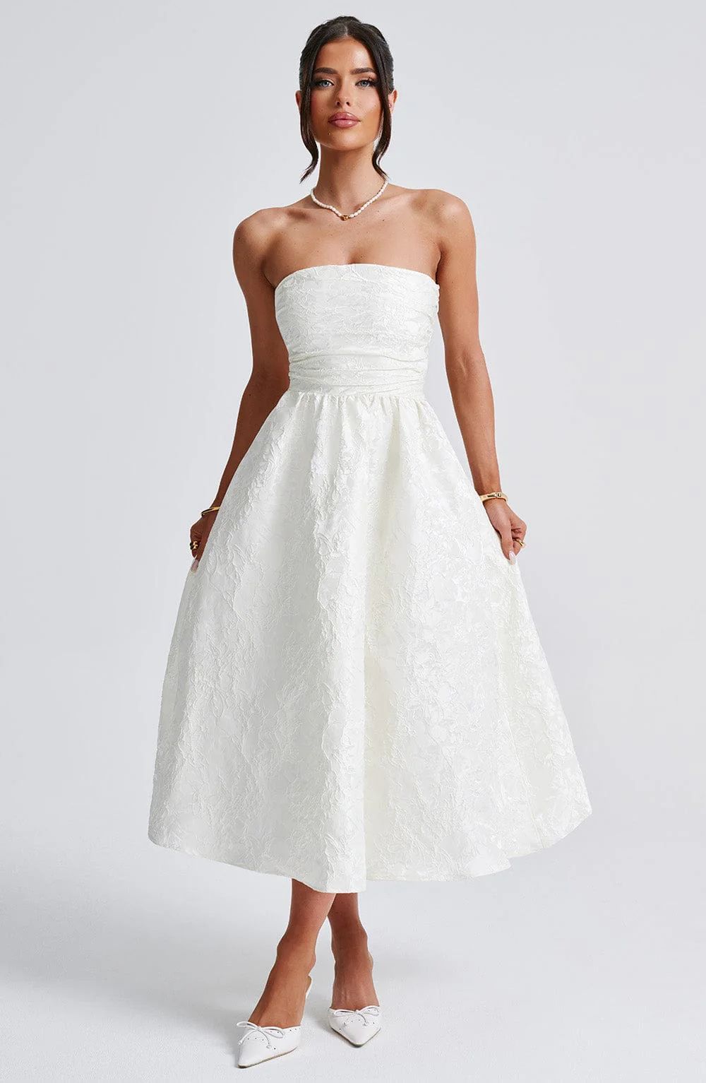 Women’s Jacquard Satin Tube Dress