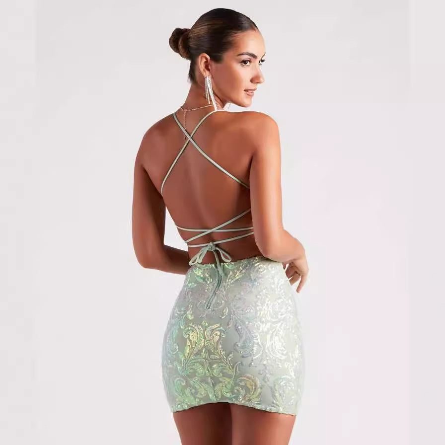 Women’s Sequin Sling Gown