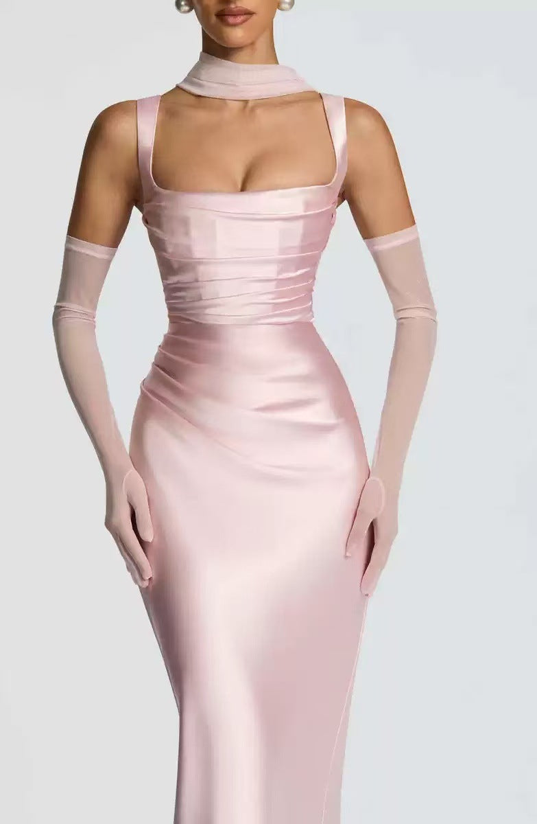 Sexy Slim Fit Solid Color Bodycon