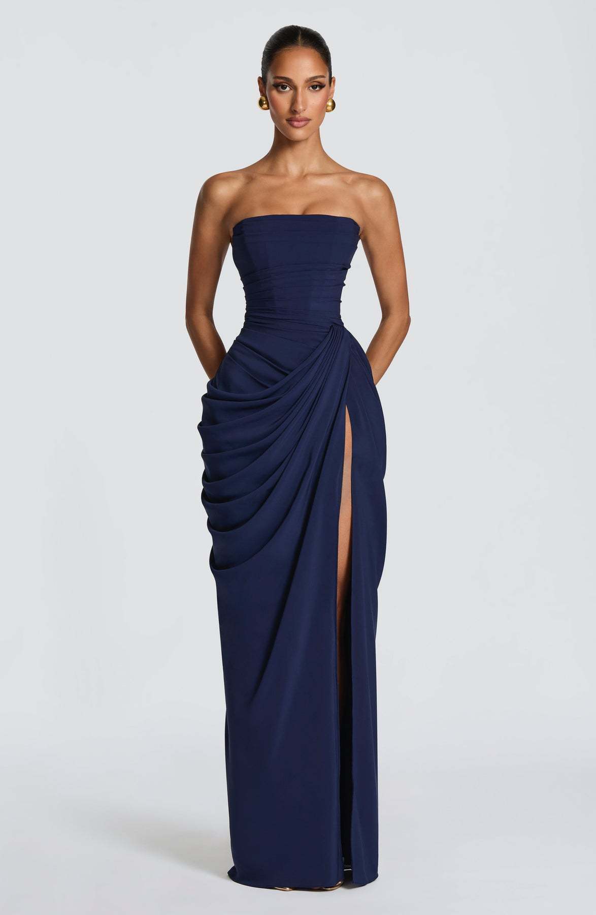 Women’s Tube Top Pleated Maxi