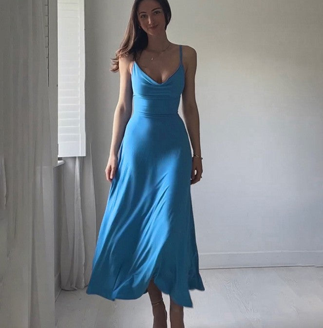 Sexy Slim Fit Collar Evening Gown