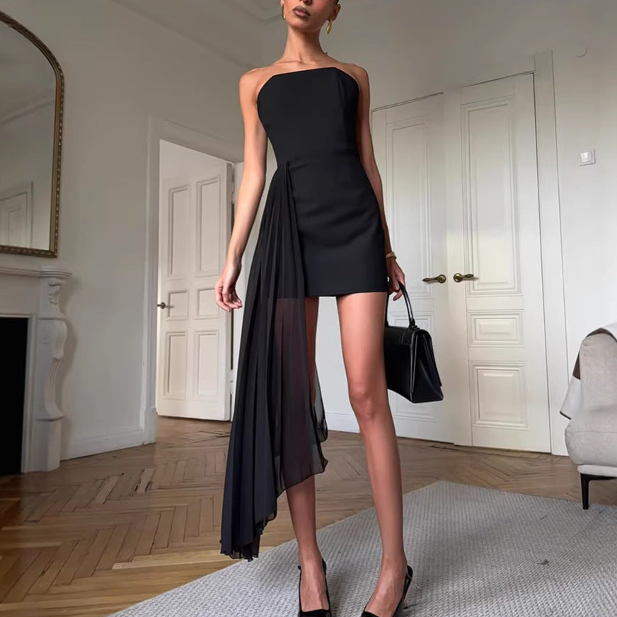 The Zephyr Ribbon Strapless Gown