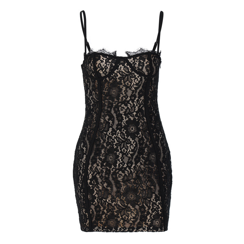 Sexy Backless Hip-Hugging Spaghetti Strap Dress